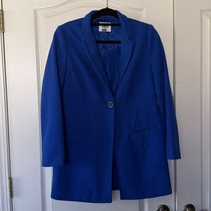 Old Navy Finley Crombie Blue Blazer. One Button Collar